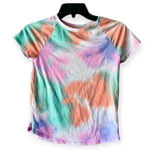 Athletic Works Orange and Green Short Sleeve Tee